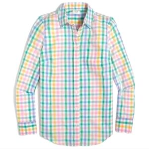 J.Crew Multicolor Plaid Button-Up Shirt, XL